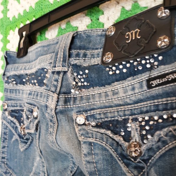 Miss Me Straight Leg Embellished Jeans - Picture 8 of 9